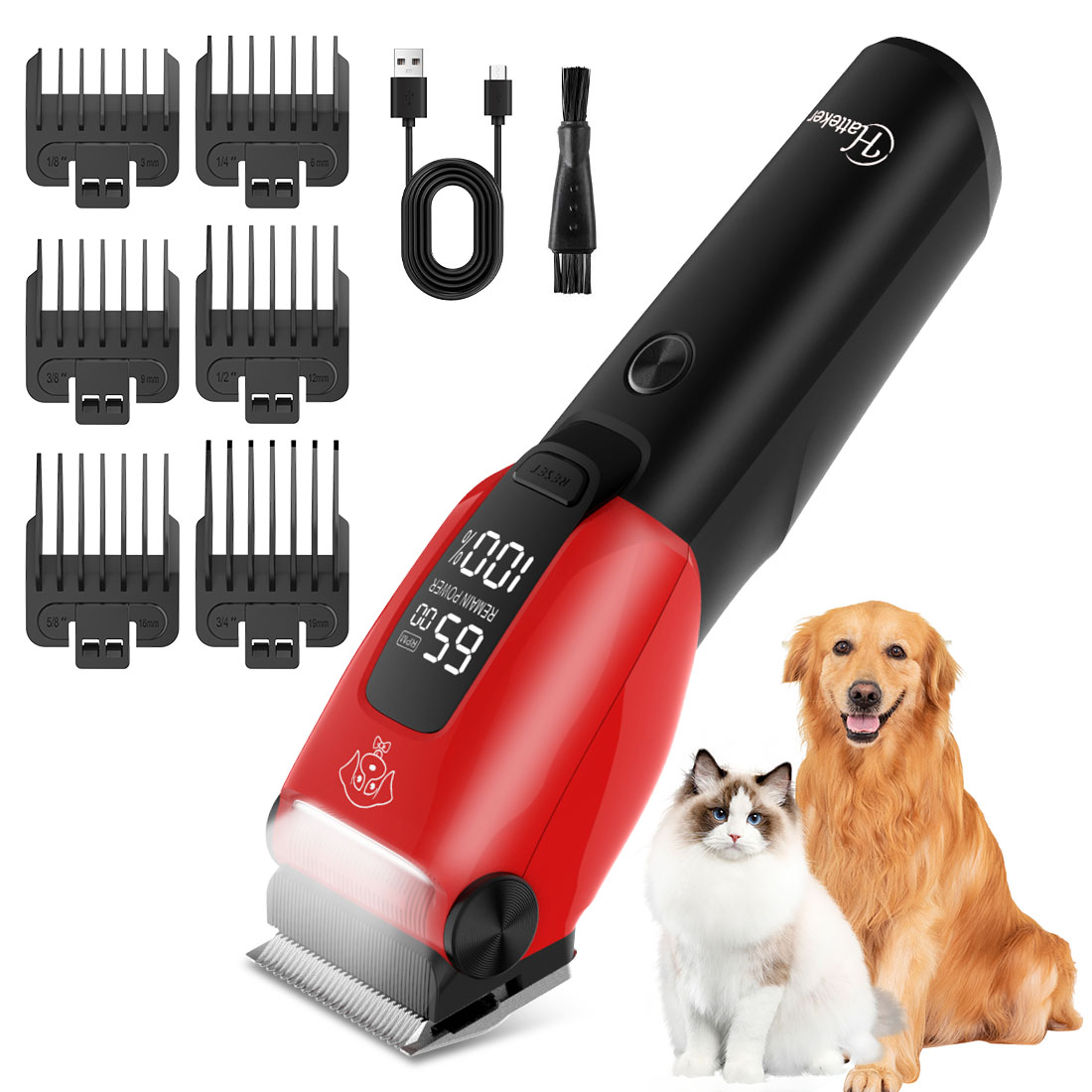 Dog Grooming Clippers - Cortadora de Pelo Eléctrica para Mascotas