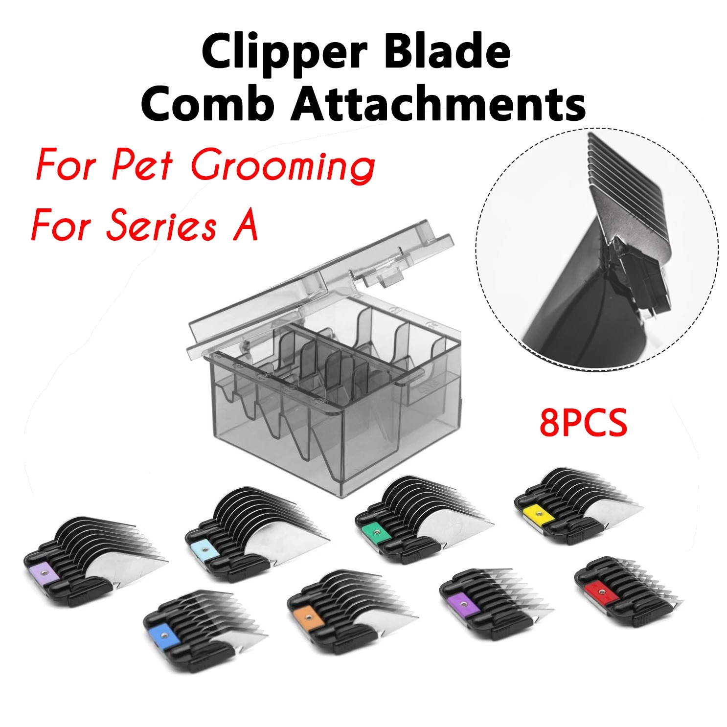 Dog Grooming Clippers - Kit de peines guía para cortapelos,