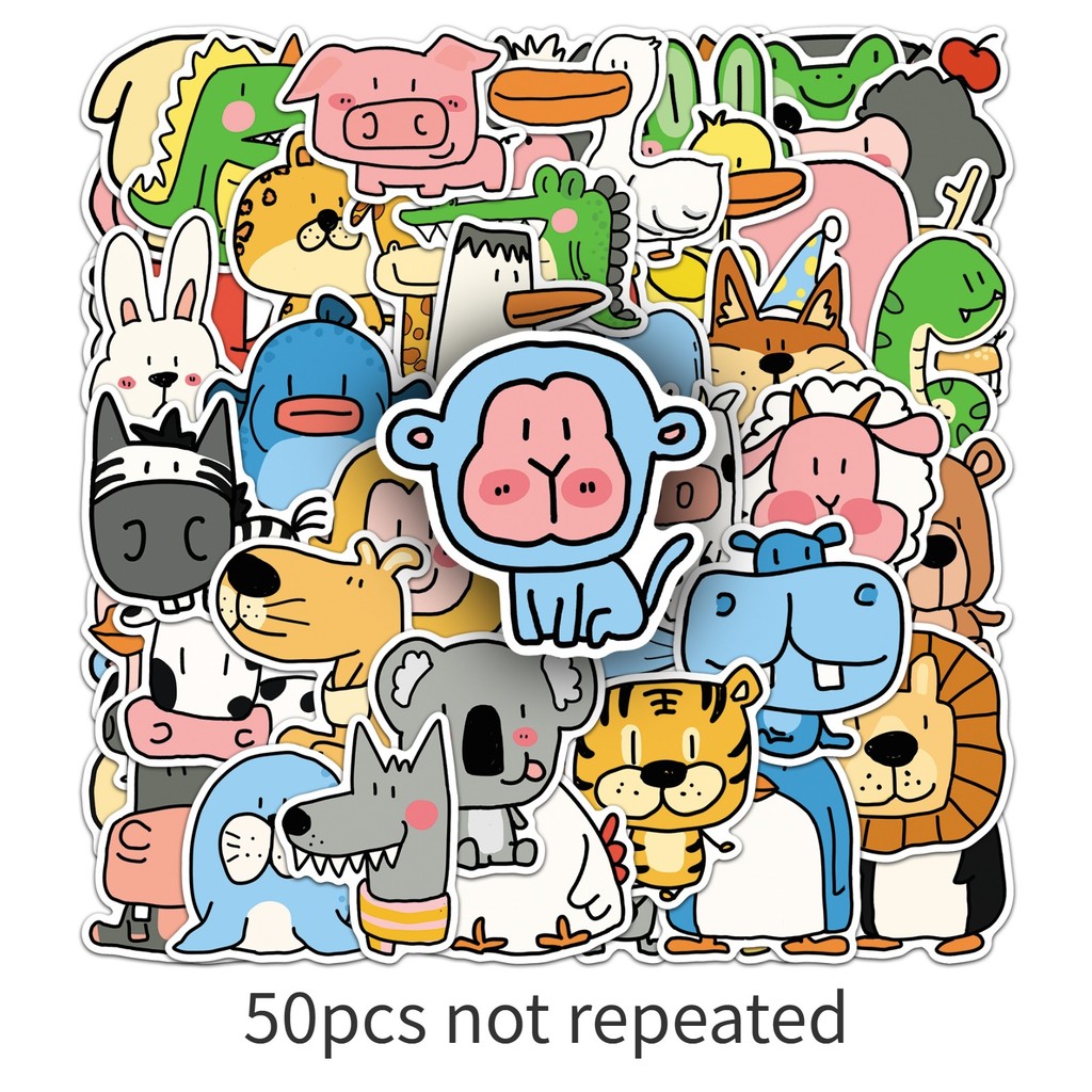 Pet Supplies In Store - 50 Hojas de Pegatinas de Animales
