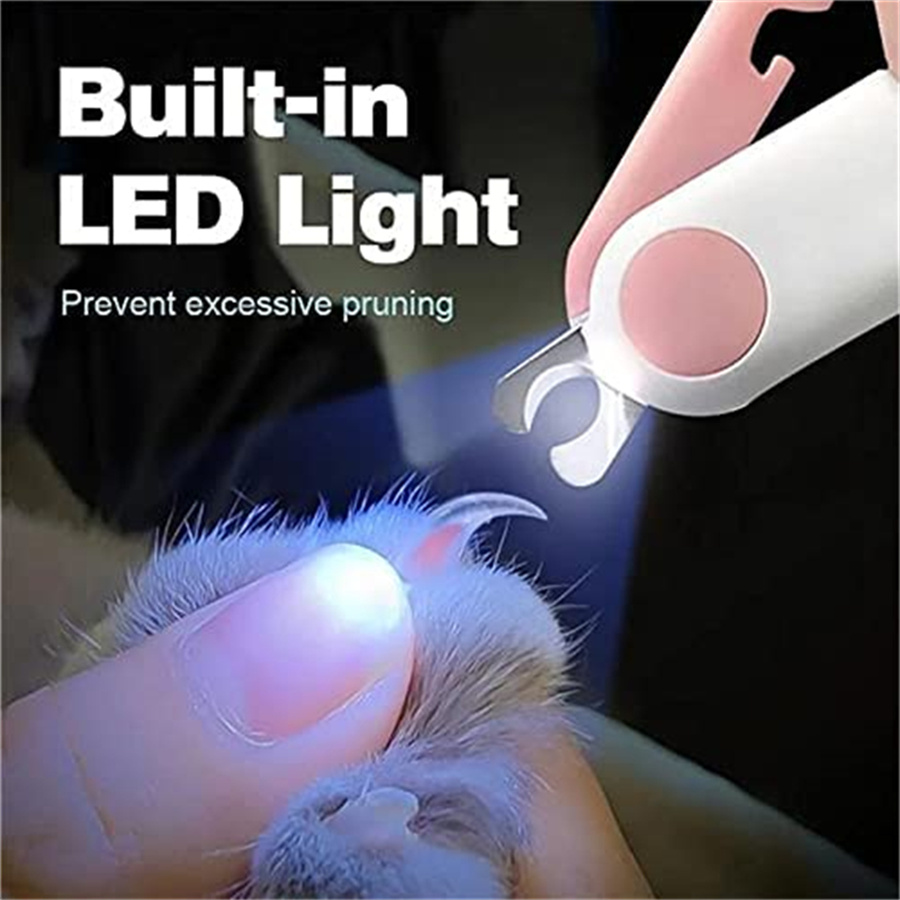 Pet Supplies Nail Trim - Cortauñas profesional con luz LED para