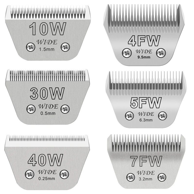 Cuchilla ancha desmontable par - Dog Grooming Clippers reseña y precio
