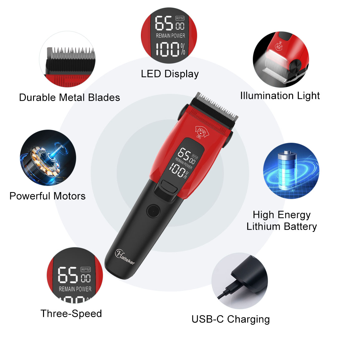 Cortadora de Pelo Eléctrica pa - Dog Grooming Clippers reseña y precio