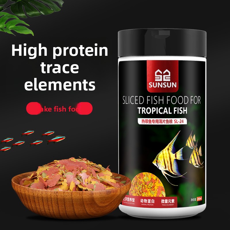 SUNSUN Comida en escamas de pe - Tetra Food Tropical Flakes reseña y precio
