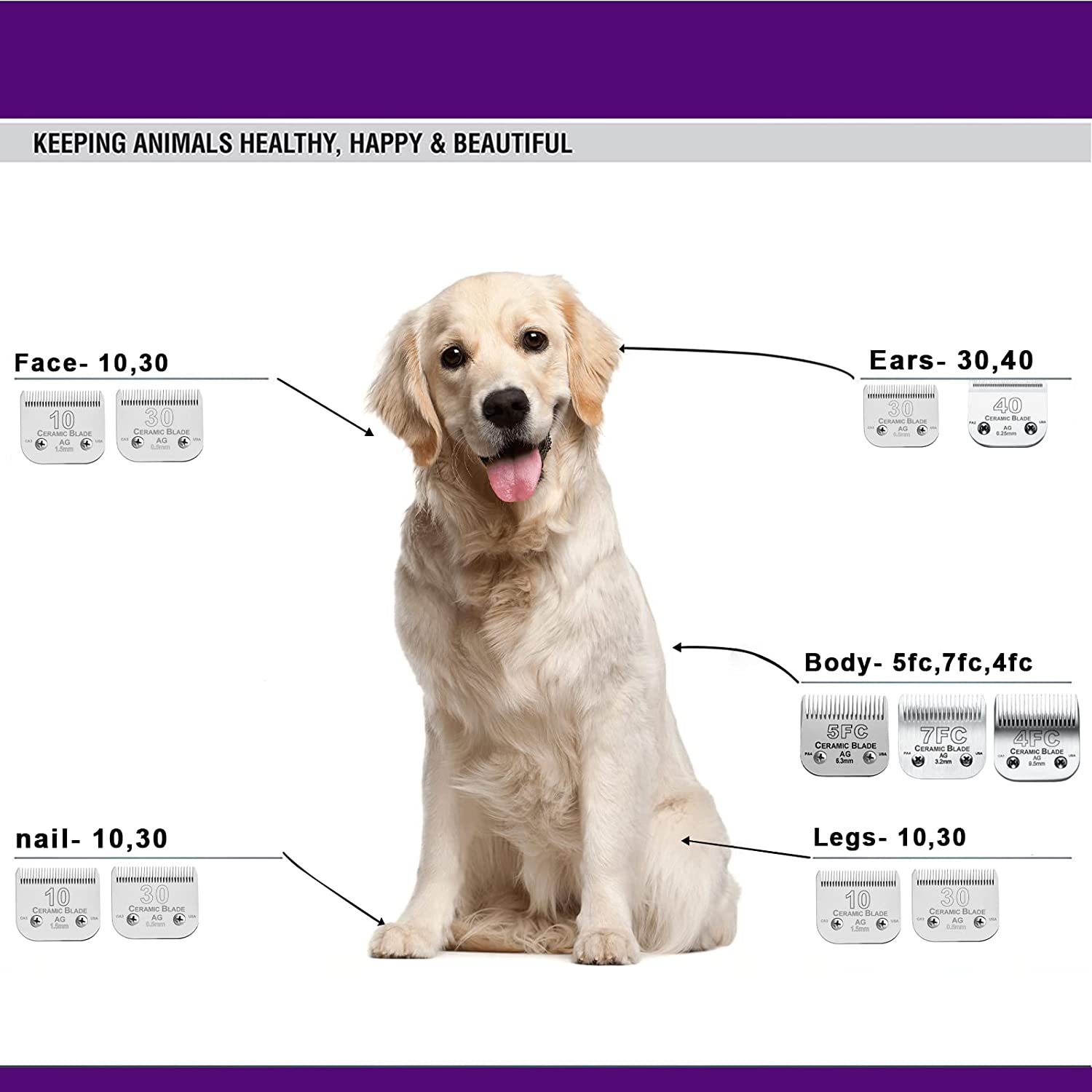 Cuchilla cortadora de pelo des - Dog Grooming Clippers reseña y precio